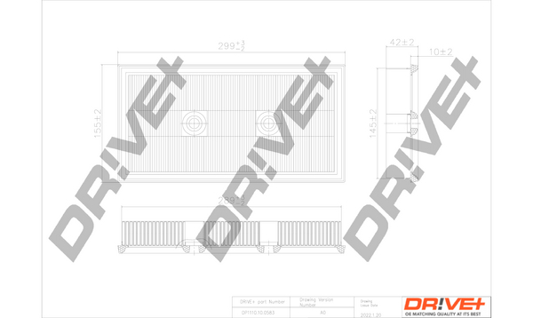 oro filtras - DP1110.10.0583 Dr!ve+