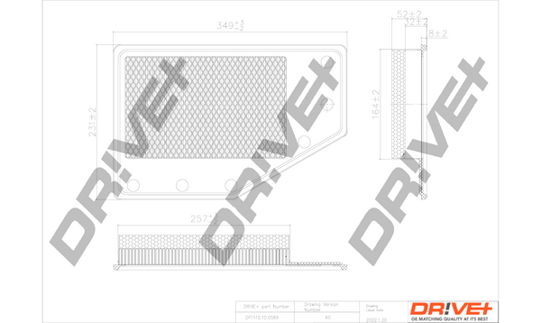 Air Filter - DP1110.10.0589 Dr!ve+