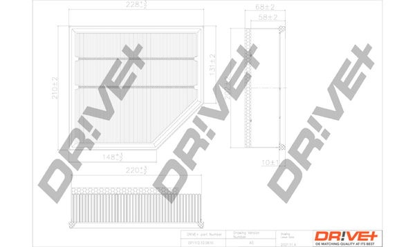 oro filtras - DP1110.10.0610 Dr!ve+