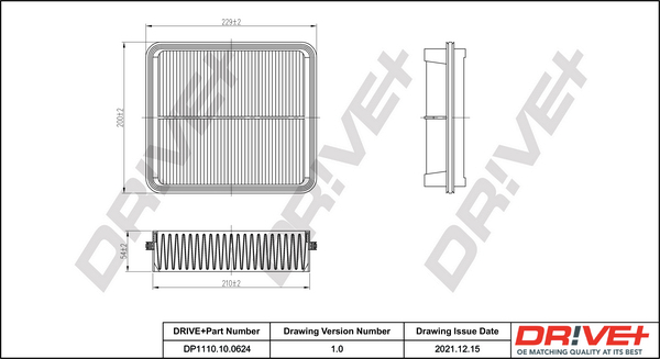 Air Filter - DP1110.10.0624 Dr!ve+