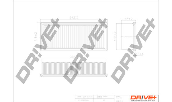 Luftfilter - DP1110.10.0666 Dr!ve+