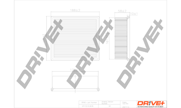 oro filtras - DP1110.10.0678 Dr!ve+