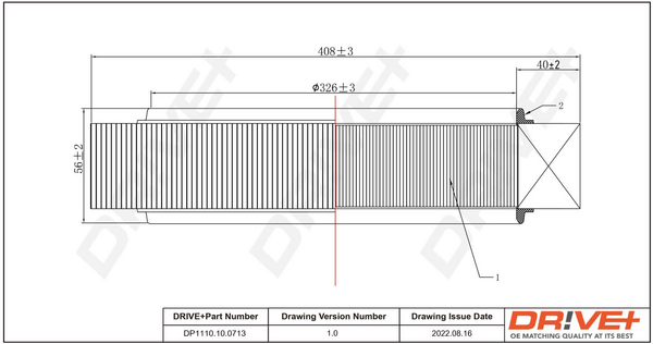 Air Filter - DP1110.10.0713 Dr!ve+