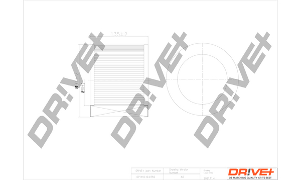 Air Filter - DP1110.10.0755 Dr!ve+