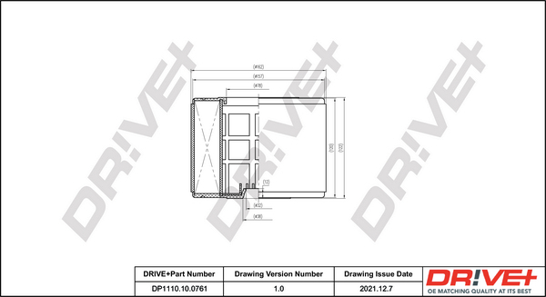 Air Filter - DP1110.10.0761 Dr!ve+