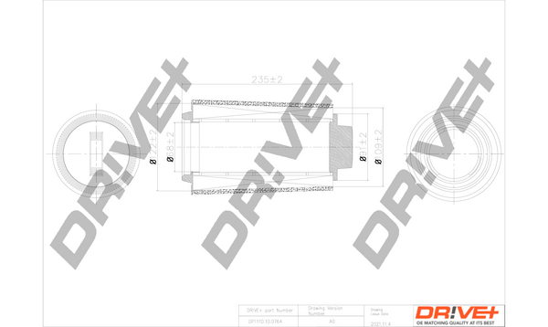 Filtro aria - DP1110.10.0764 Dr!ve+