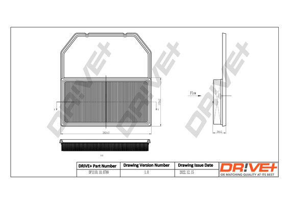 Air Filter - DP1110.10.0788 Dr!ve+