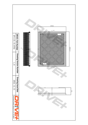Air Filter - DP1110.10.0792 Dr!ve+