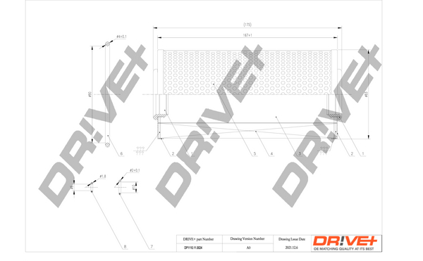 Filtro olio - DP1110.11.0024 Dr!ve+