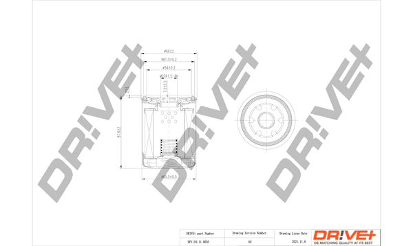 alyvos filtras - DP1110.11.0035 Dr!ve+