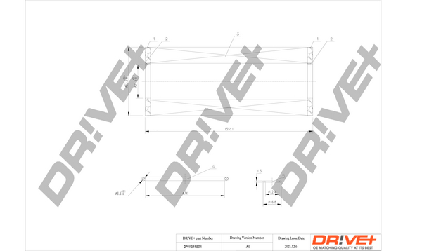 Oil Filter - DP1110.11.0071 Dr!ve+