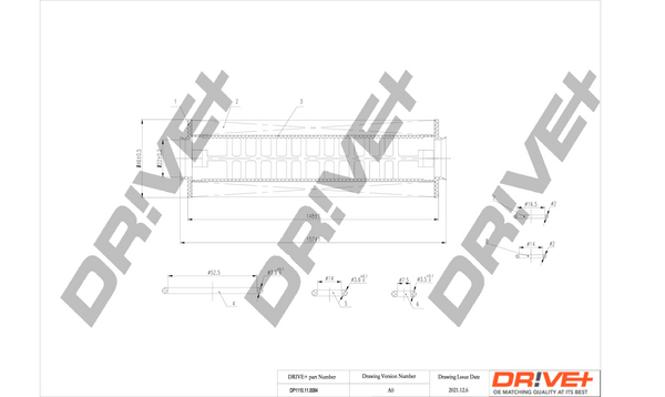 Oil Filter - DP1110.11.0084 Dr!ve+