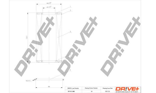 Filtro olio - DP1110.11.0086 Dr!ve+