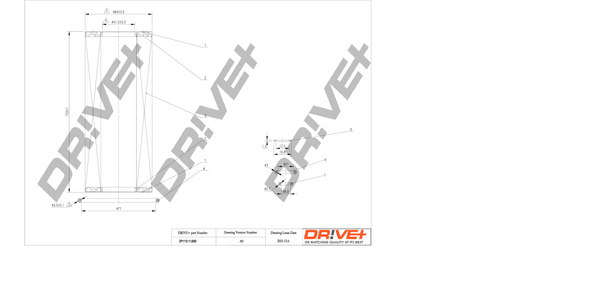 alyvos filtras - DP1110.11.0093 Dr!ve+