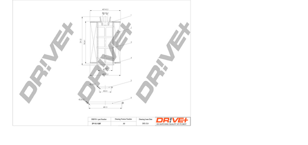 alyvos filtras - DP1110.11.0097 Dr!ve+