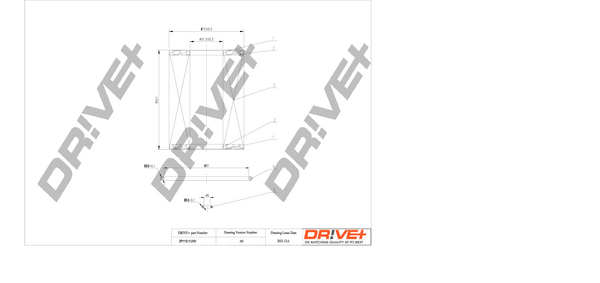 Oil Filter - DP1110.11.0101 Dr!ve+