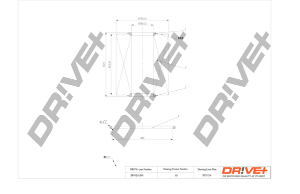 Filtro olio - DP1110.11.0141 Dr!ve+