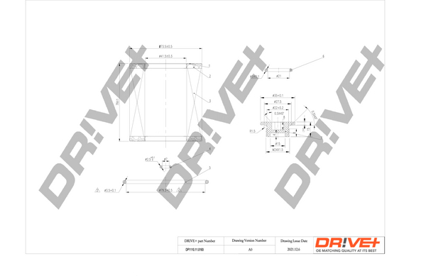 Oil Filter - DP1110.11.0193 Dr!ve+