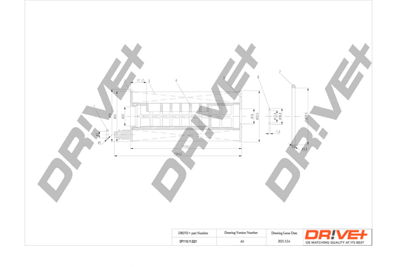 Filtro olio - DP1110.11.0221 Dr!ve+