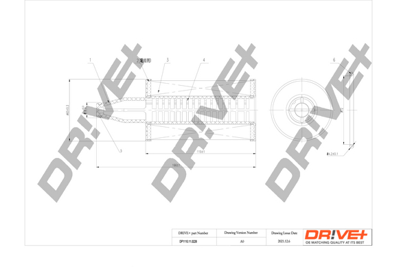 Filtro olio - DP1110.11.0228 Dr!ve+