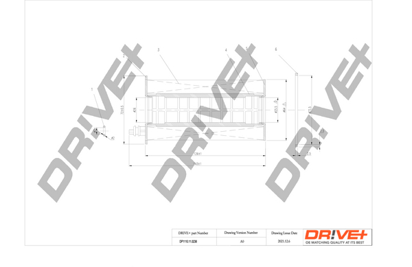 Oil Filter - DP1110.11.0238 Dr!ve+