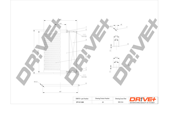 Oil Filter - DP1110.11.0248 Dr!ve+