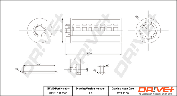 Oil Filter - DP1110.11.0340 Dr!ve+