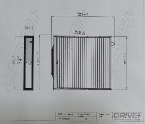 Filter, interior air - DP1110.12.0180 Dr!ve+