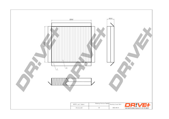 Filtro, Aria abitacolo - DP1110.12.0197 Dr!ve+