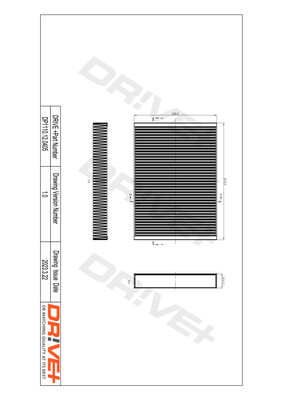 Filter, interior air - DP1110.12.0405 Dr!ve+