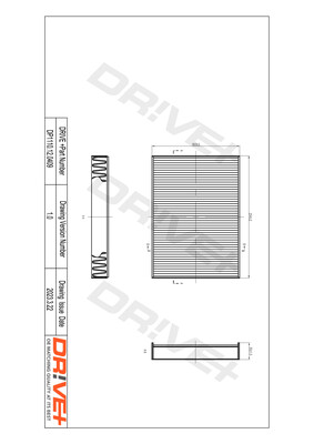 Filter, interior air - DP1110.12.0409 Dr!ve+