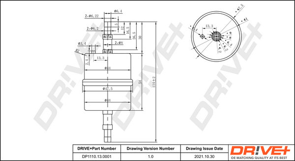 Fuel filter - DP1110.13.0001 Dr!ve+