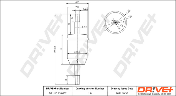 Fuel filter - DP1110.13.0002 Dr!ve+
