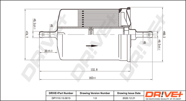 Fuel filter - DP1110.13.0013 Dr!ve+