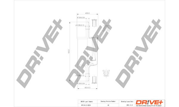 Filtro carburante - DP1110.13.0015 Dr!ve+