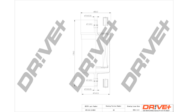 Fuel filter - DP1110.13.0018 Dr!ve+