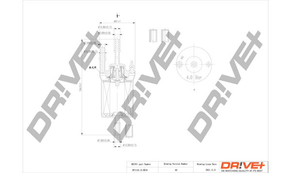 Fuel filter - DP1110.13.0019 Dr!ve+