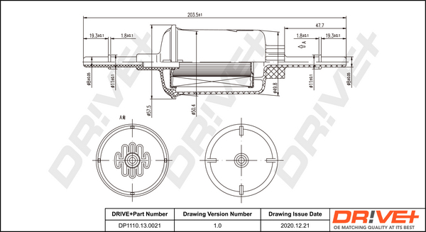 Fuel filter - DP1110.13.0021 Dr!ve+