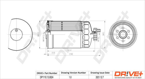 Fuel filter - DP1110.13.0024 Dr!ve+