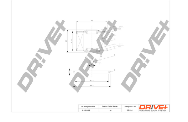 kuro filtras - DP1110.13.0032 Dr!ve+