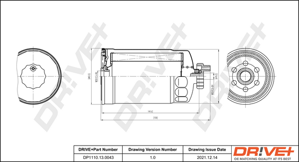 Fuel filter - DP1110.13.0043 Dr!ve+