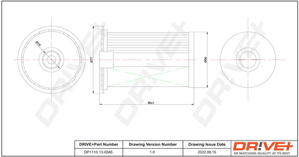 Fuel filter - DP1110.13.0046 Dr!ve+