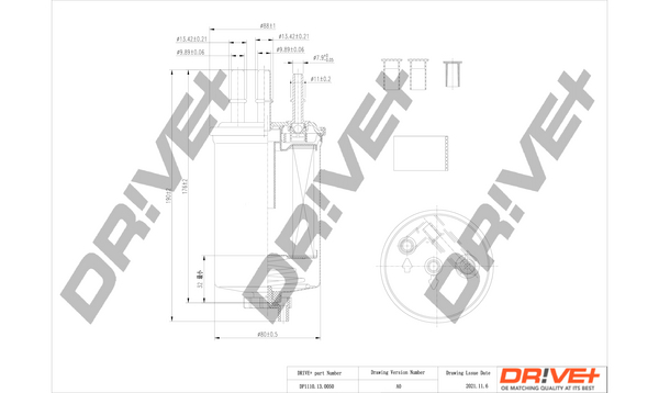 Filtro carburante - DP1110.13.0050 Dr!ve+