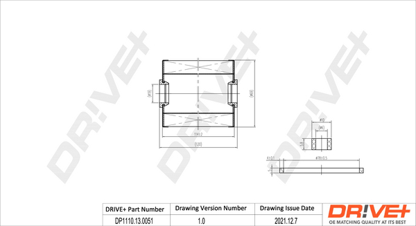 Fuel filter - DP1110.13.0051 Dr!ve+