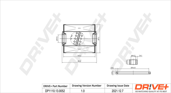 Fuel filter - DP1110.13.0052 Dr!ve+