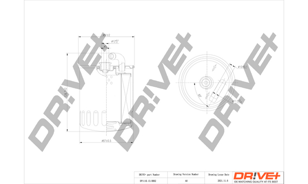 Kraftstofffilter - DP1110.13.0062 Dr!ve+