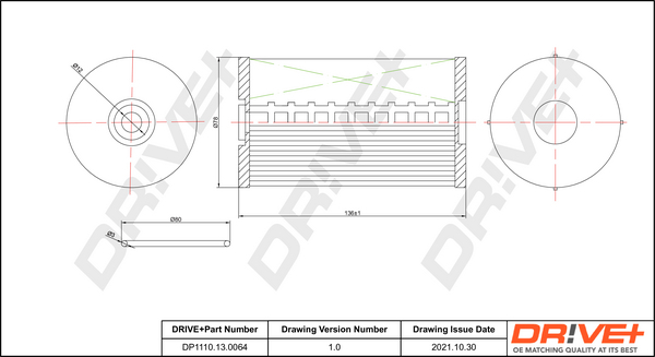 Fuel filter - DP1110.13.0064 Dr!ve+