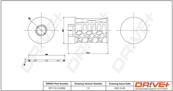 Fuel filter - DP1110.13.0068 Dr!ve+