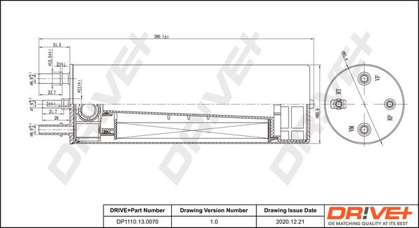 Fuel filter - DP1110.13.0070 Dr!ve+