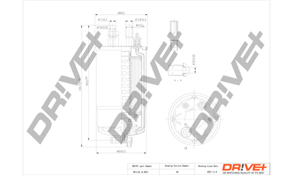 Fuel filter - DP1110.13.0071 Dr!ve+